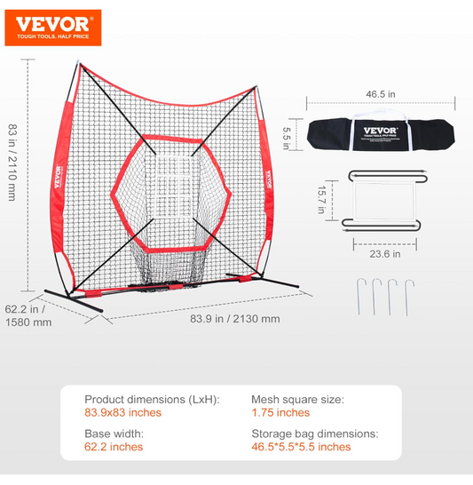 Portable Disc Golf Practice Net